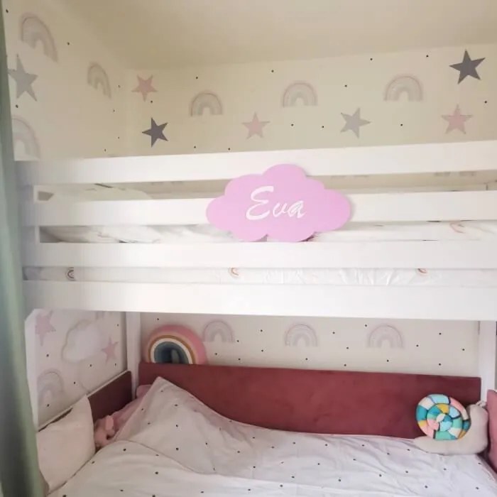INSPIO Pastelkleurige regenbogen met stippen - muurstickers voor meisjes
