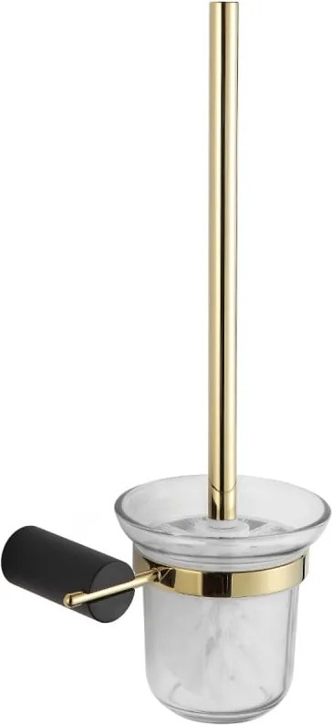 Mexen Aron toiletborstel, zwart/goud - 7088150-57