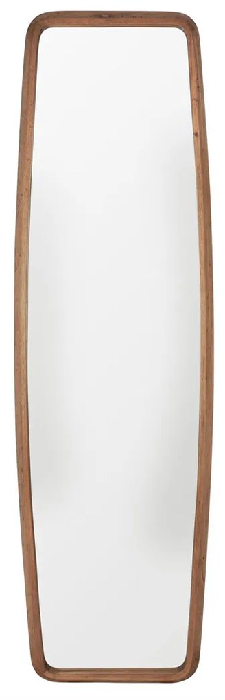 Must Living Morris Grote Ovale Spiegel Van Hout Naturel - 60x200cm