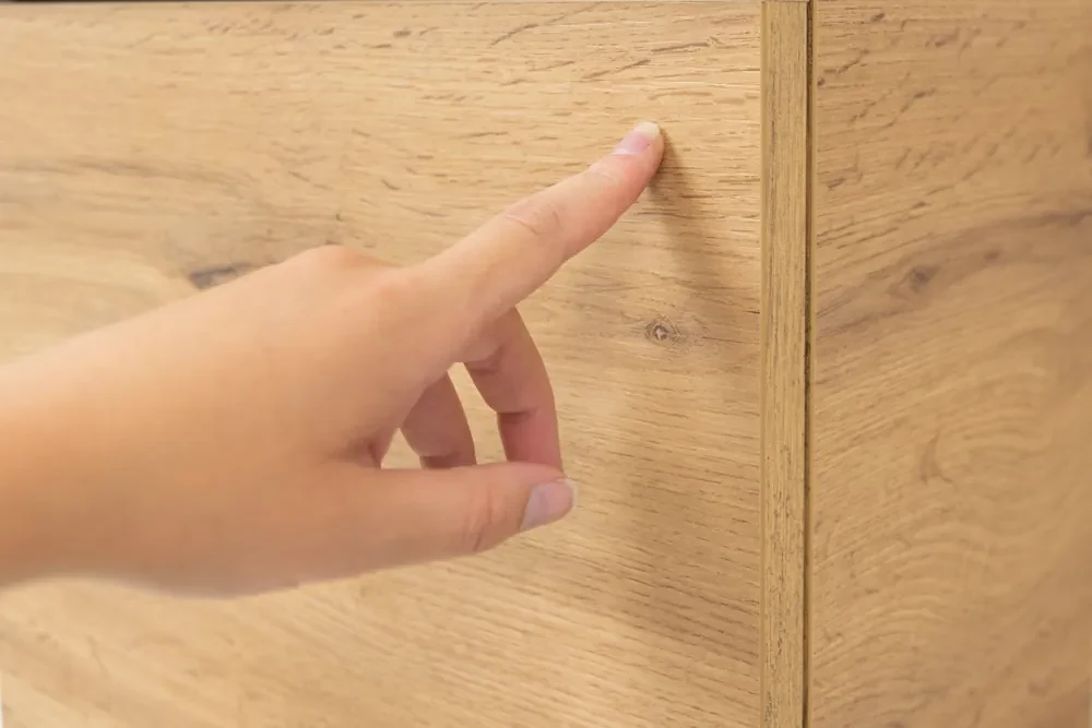 Sanigoods Minimo toiletmeubel 40cm dakota oak met mat witte fontein met kraangat