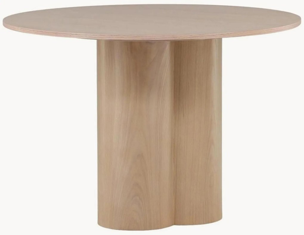 Ronde eettafel Olivia met houtlook, Ø 110 cm