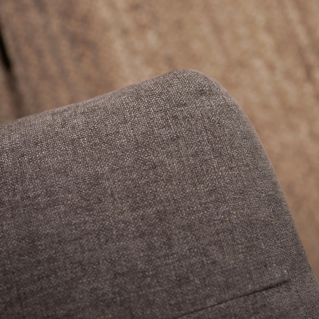 PEPP Interiors Oreo Bruine Bank Hoge Poot Chaislongue Links