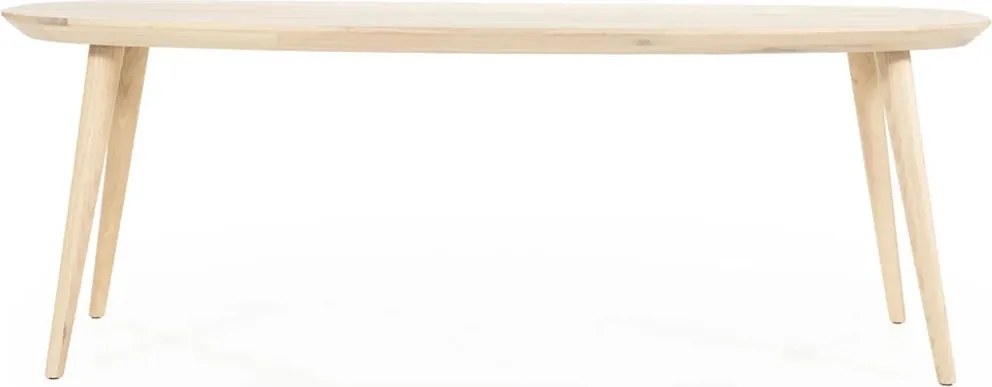 Eiken Eettafel Met Afgeronde Hoeken 260 Cm - 260 X 100cm.