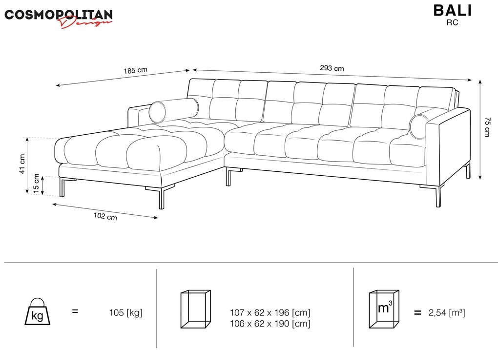 Hoekbank Bali links | Cosmopolitan Design
