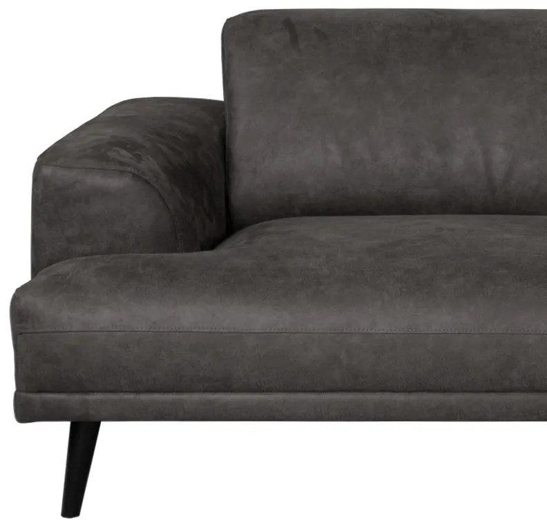 3 zitsbank - Lagos - leer Bull antraciet 67