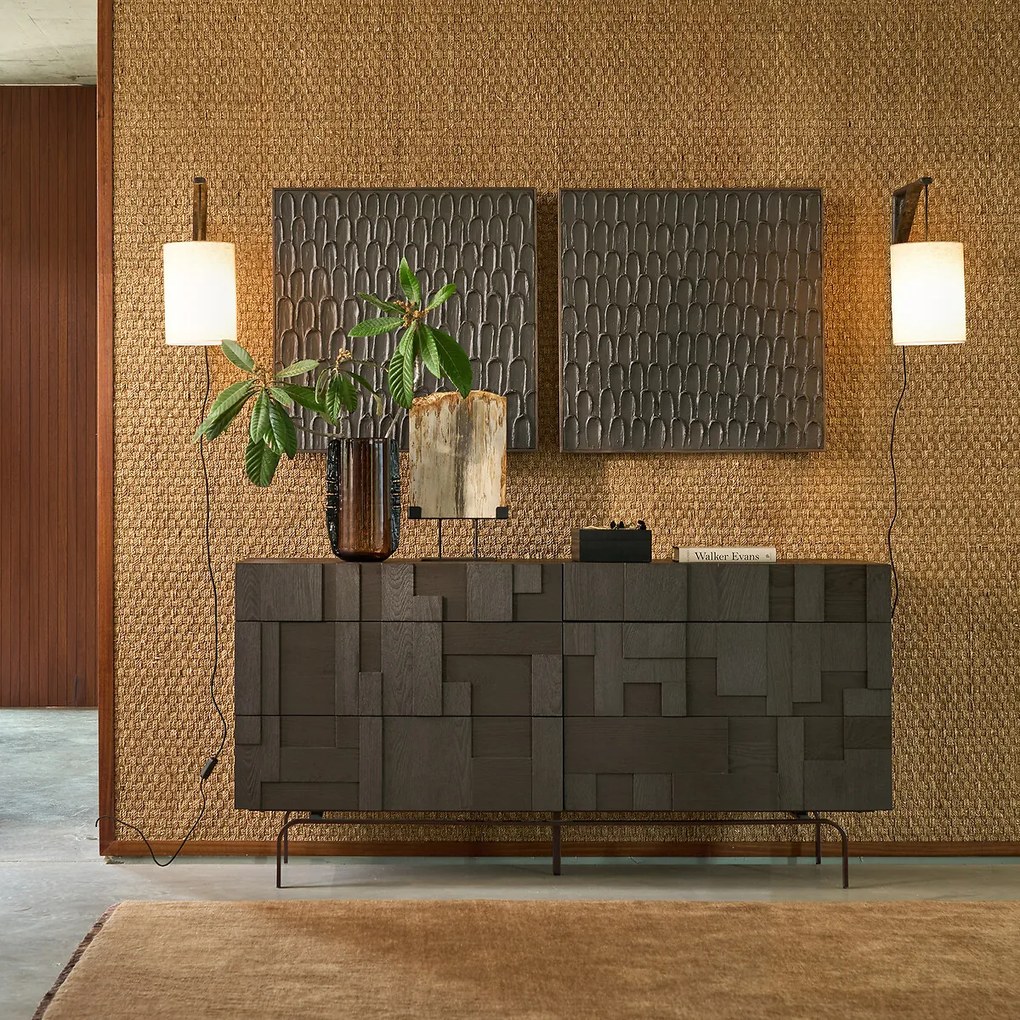 Ladekast 6 lades en gebeitst iepenfineer, Kimal