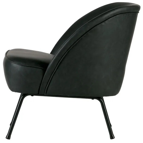 BePureHome Vogue Fauteuil Zwart Leer