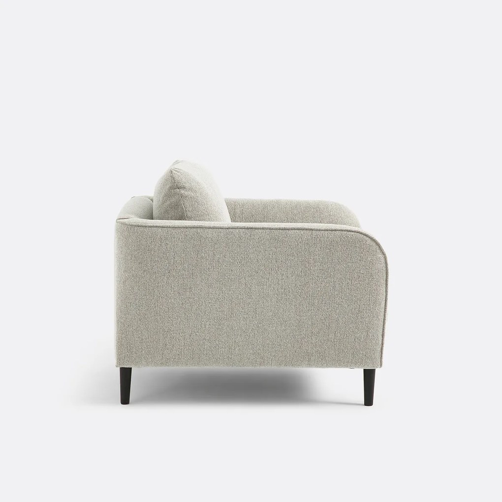 Fauteuil, gevlekte structuurstof, Amy