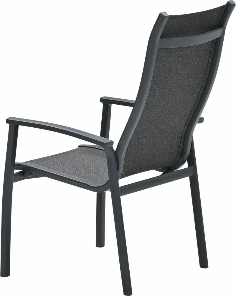 Garden Impressions Hilly tuinstoel stapelbaar - donker grijs