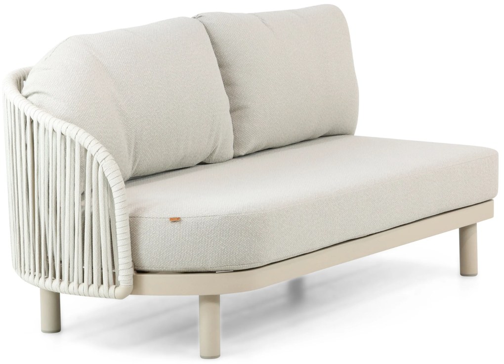 Hoek loungeset 5 personen Aluminium/rope Taupe  Santika Furniture Santika