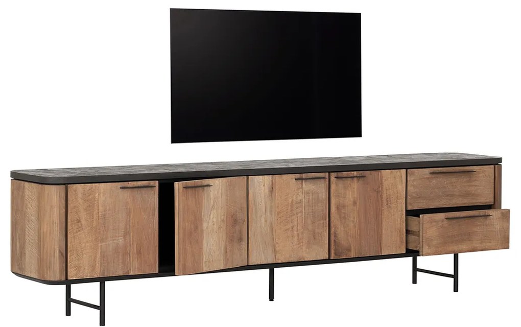 DTP Home Soho Tv-meubel Mortex En Teak 230 Cm - 230x40x60cm.