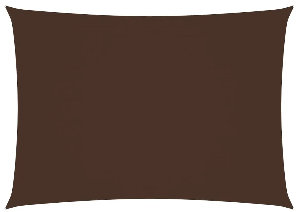 vidaXL Zonnescherm rechthoekig 3,5x4,5 m oxford stof bruin