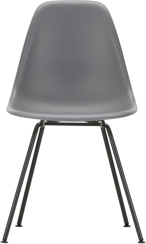 Vitra Eames DSX stoel zwart gepoedercoat onderstel graniet grjis