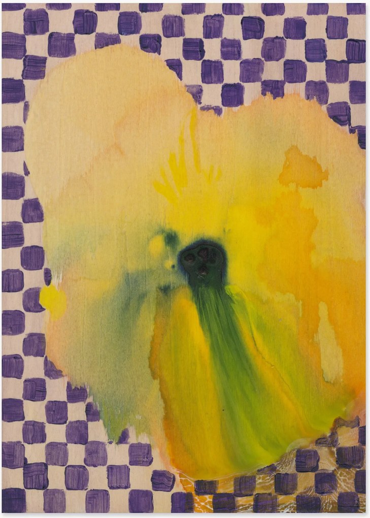 Poster Flower with Checks 02