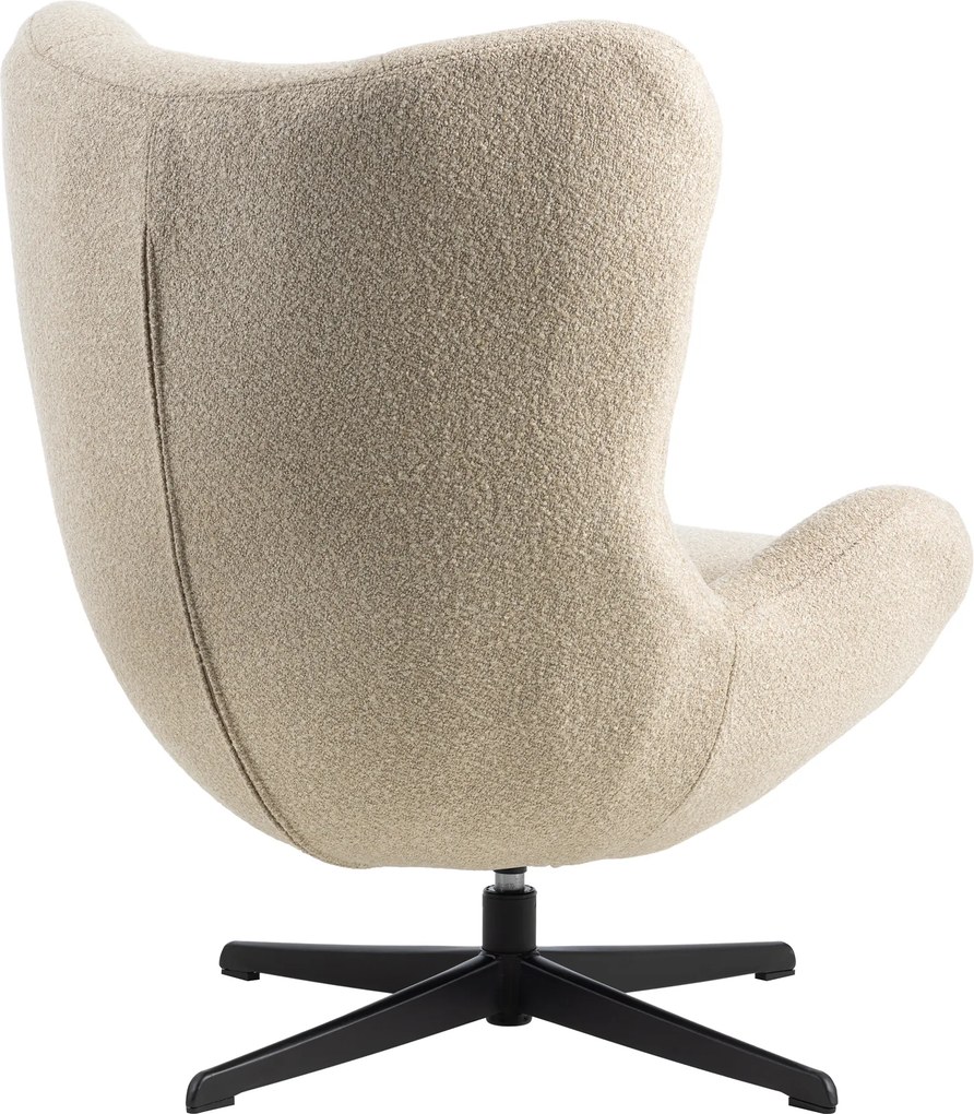 Oorfauteuil Modern Beige Stof