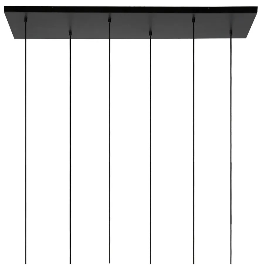 Lucide Joanet hanglamp 132cm 6x E27 zwart