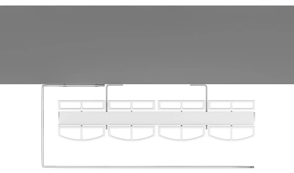 Eastbrook Guardia handdoekbeugel verticale radiator 47cm mat wit