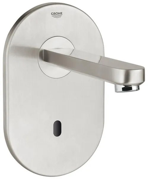 GROHE Eurosmart Cosmopolitan E afbouwdeel v wandkraan met uitloop 17cm zonder menging met tranformator 230V RVS 36335SD0