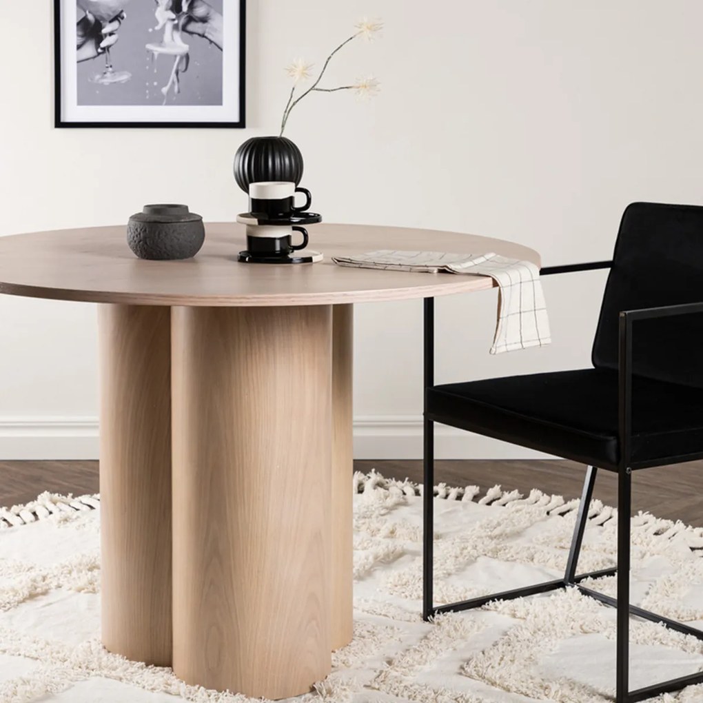 Design Eettafel Naturel - 110 X 110cm.