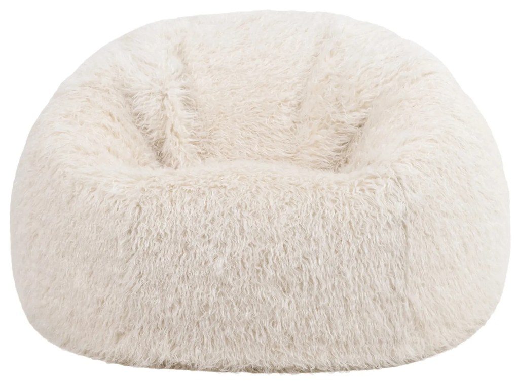 Cloudy Faux Fur Zitzak - Beige