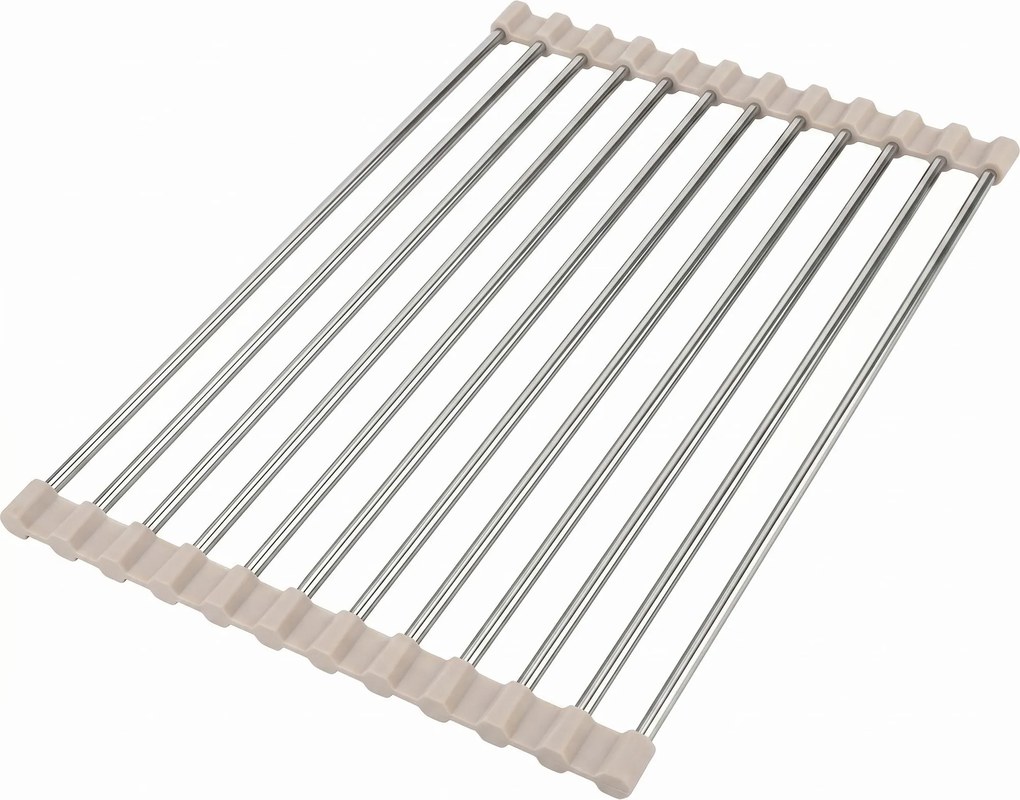 Oprolbaar afdruiprek voor gootsteen REA P12298B Beige