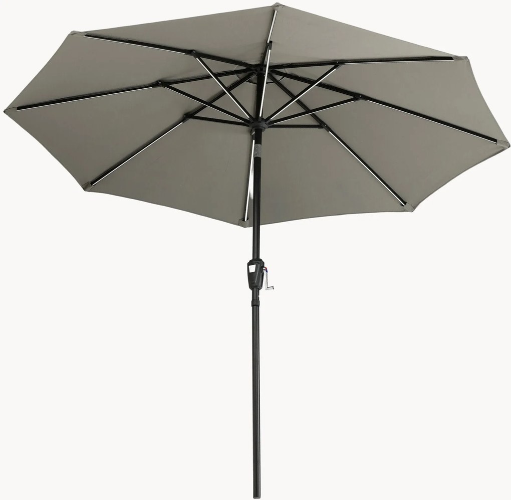 Parasol Sabal met solar LED verlichting, Ø 270 cm