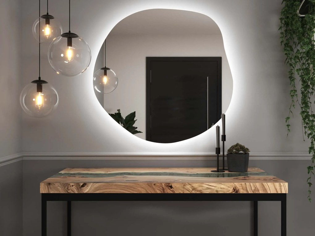 Organische LED spiegel met verlichting A34 80x77