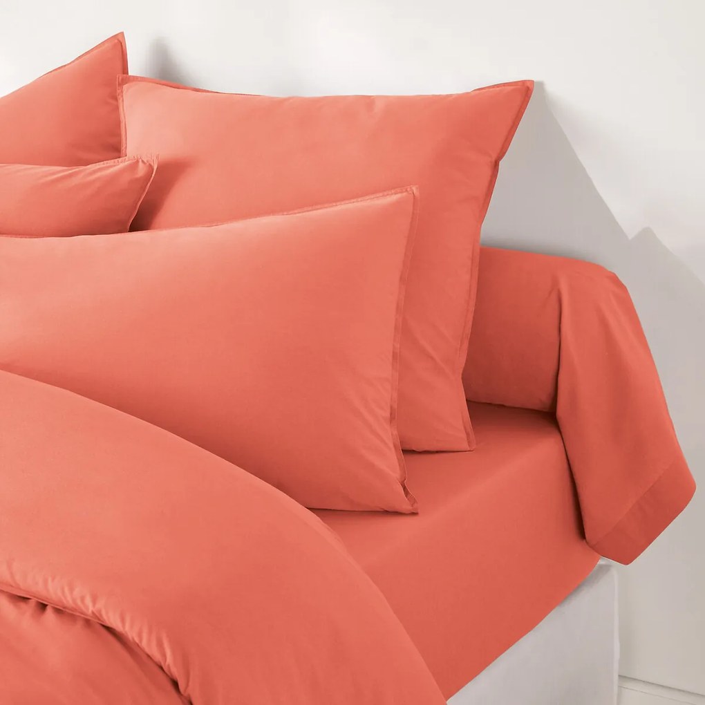 Effen bolstersloop in gewassen katoen, Scenario