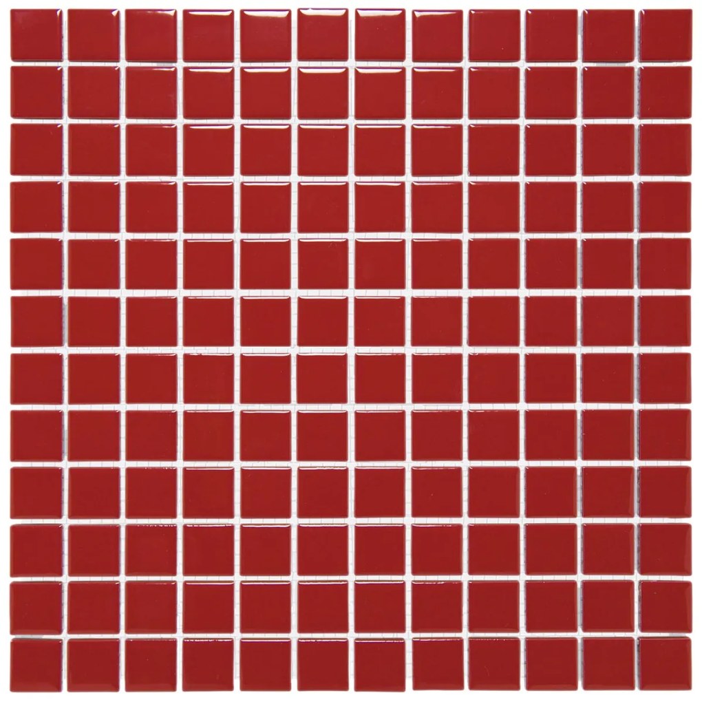 The Mosaic Factory Barcelona vierkante mozaïek tegels 30x30 rood