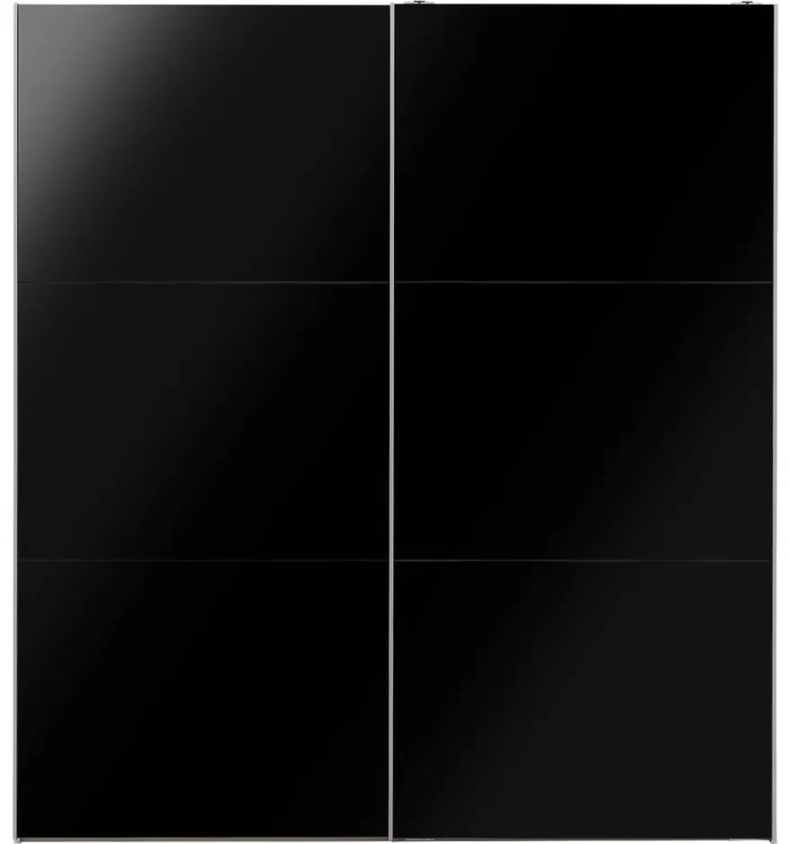 Goossens Kledingkast Easy Storage Sdk, 203 cm breed, 220 cm hoog, 2x 3 paneel glas schuifdeuren