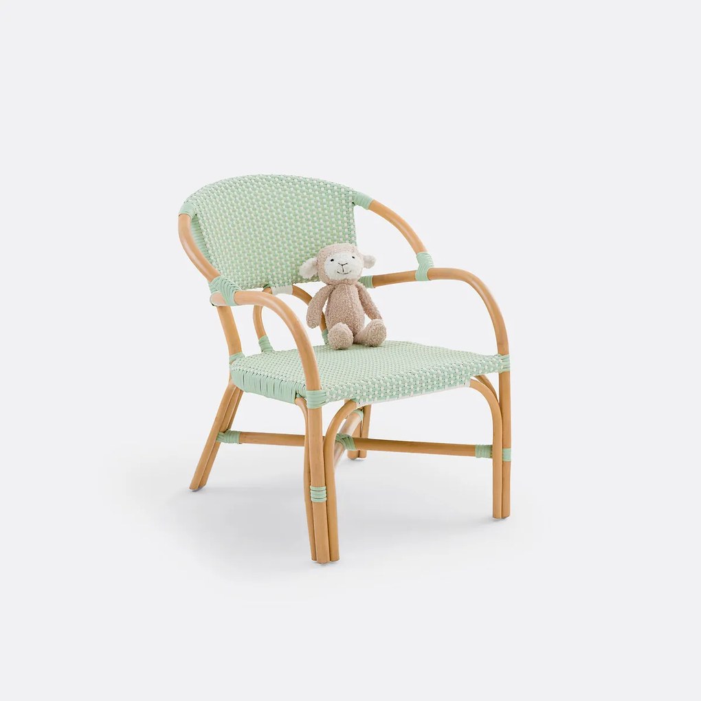 Kinderstoel, gevlochten, Musette