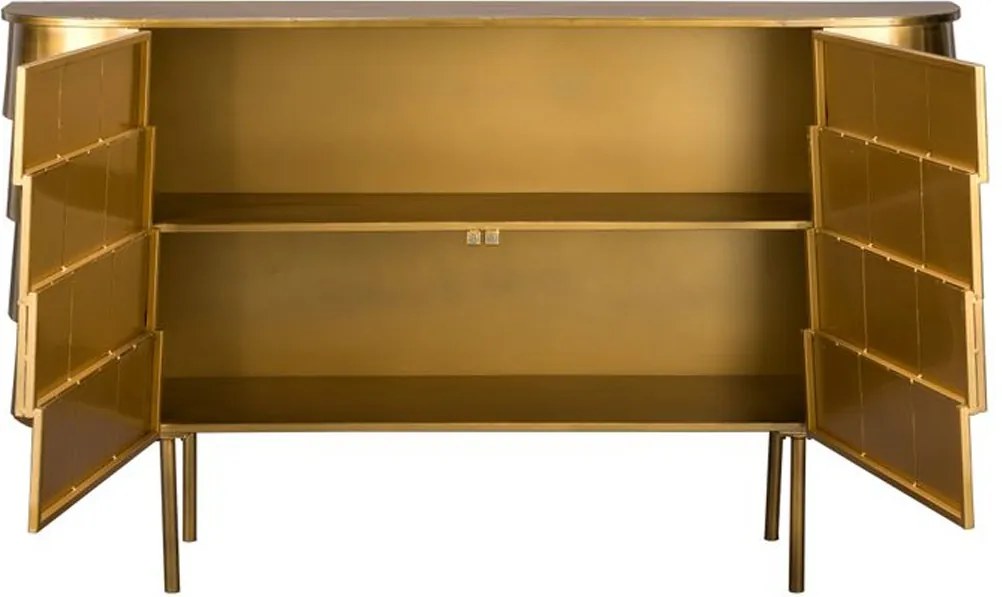 Dutchbone Hanna Gouden Dressoir Ovaal - 117x26x70cm.