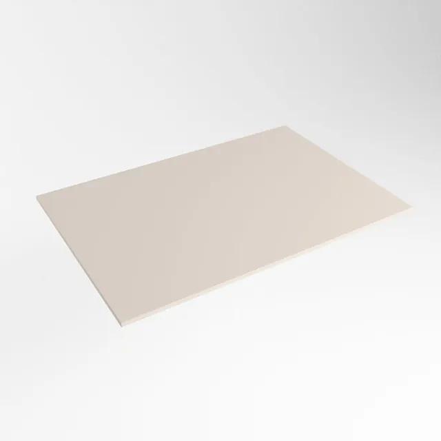 Mondiaz TOP 41 Topblad - 50x41x0.9cm - geschikt voor afdekplaat - Solid surface - Linen TOP41-50X0.9LIN