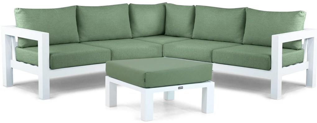 Hoek loungeset 5 personen Aluminium Wit  Lifestyle Garden Furniture Luca