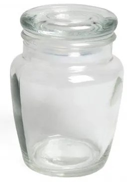 Kruidenpotje met glazen deksel, taps, 150 ml