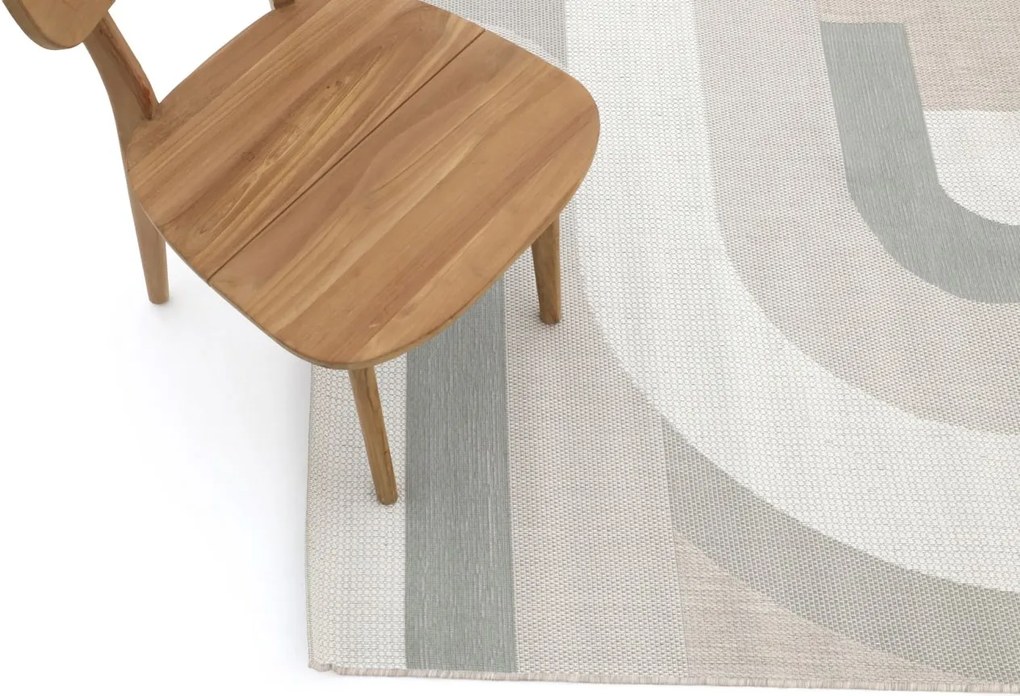 Buitenkleed | Rechthoekig | Kees Smit  Toledo | Gerecycled PET | Groen/Taupe/Bruin | 160x230cm | Kees Smit Tuinmeubelen