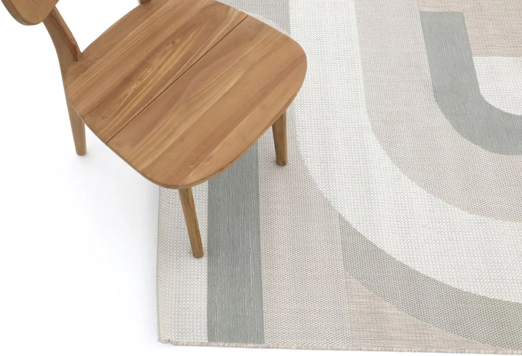 Buitenkleed | Rechthoekig | Kees Smit Toledo | Gerecycled PET | Groen/Taupe/Bruin | 230x160cm | Kees Smit Tuinmeubelen
