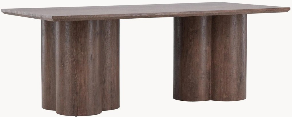 Eettafel Olivia met houtlook, 210 x 100 cm