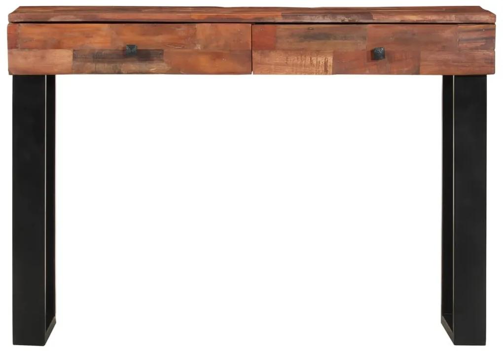 vidaXL Wandtafel 110x30x76 cm massief gerecycled hout