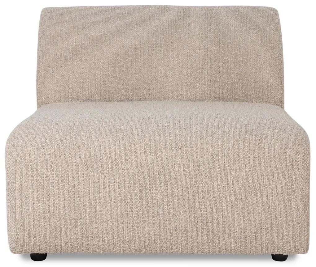 HKliving Jax Bankelement Middle, Boucle Taupe