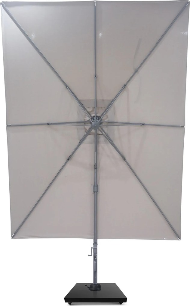 Zweefparasol 2.6x3.5m Desert (incl. voet en hoes) Taupe-naturel-bruin Camello Luna