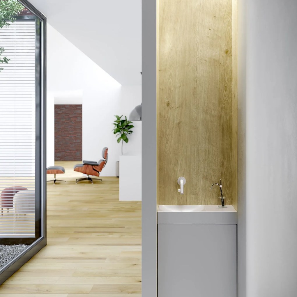 Clou Kaldur inbouw fonteinkraan 7.5cm wit mat