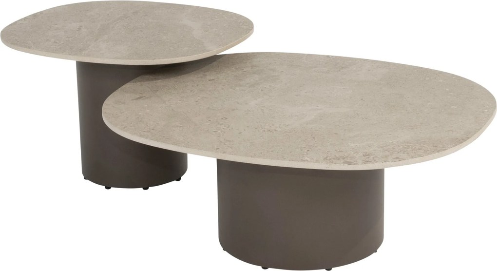 Sofie lounge tuintafels set van 2 keramisch blad 4 Seasons Outdoor