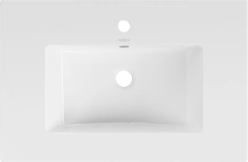 Mexen Atena inbouw wastafelblad 71 x 46 cm, wit - 25017000