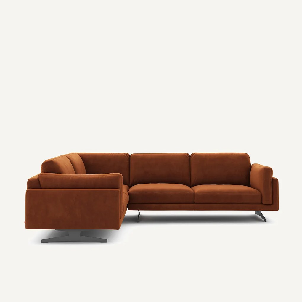 Hoekbank fluweel, César