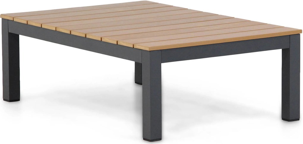Stoel en Bank Loungeset 5 personen Aluminium/polywood Grijs Domani Furniture Roseto