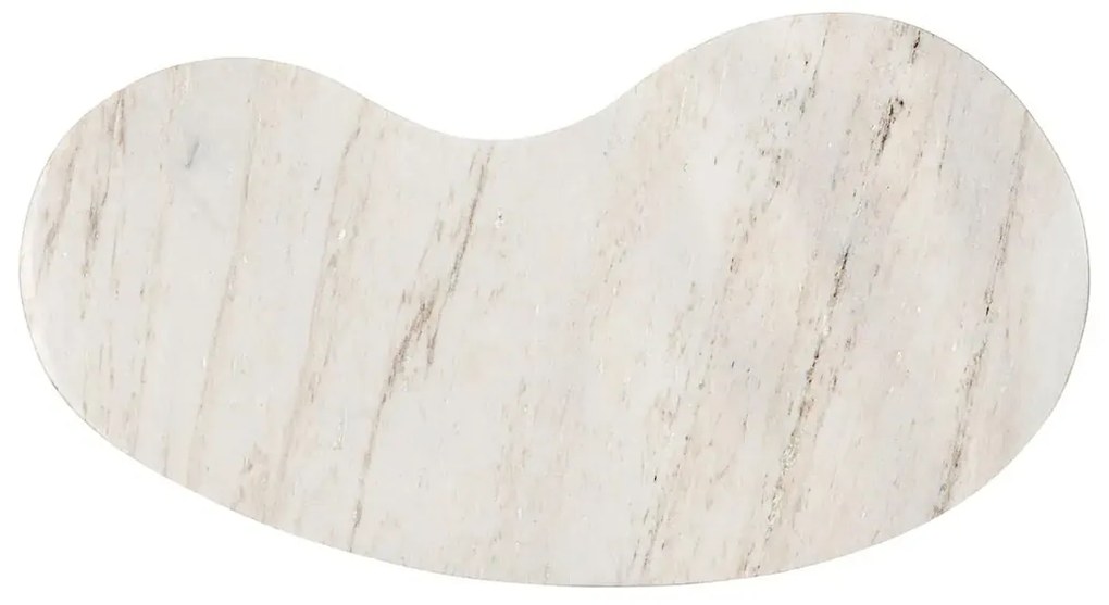 Richmond Interiors Mayfield Barmeubel Hout Met Ribbels En Marmer - 120 X 75cm.
