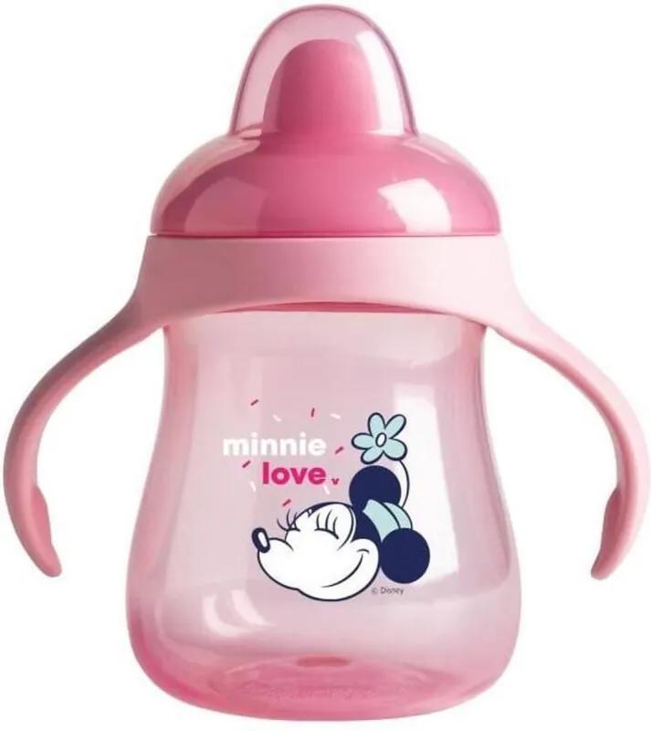 Beker met tuit + handvatten Minnie confetti - 250 ml - Polypropyleen