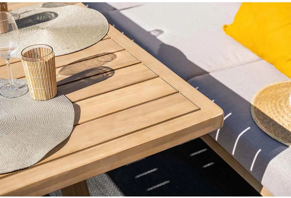 Garden Impressions Alora lounge dining set 5-delig rechts - grey sand