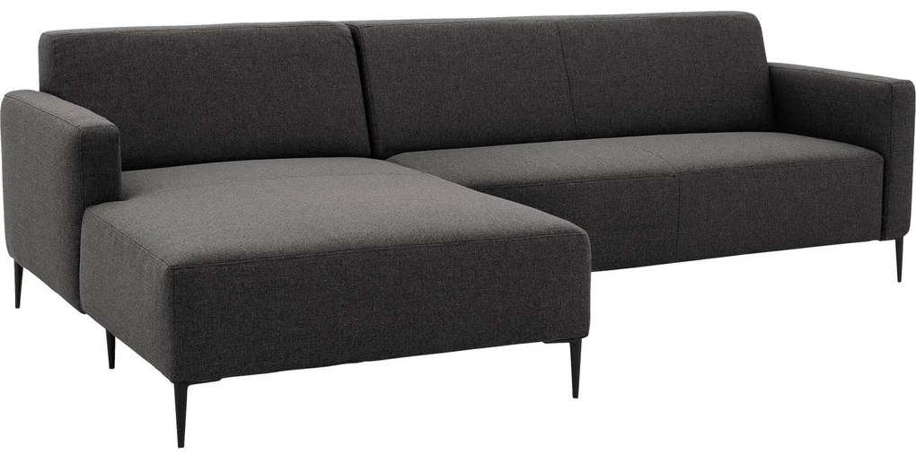 Goossens  Key West grijs, stof, 2-zits, modern design